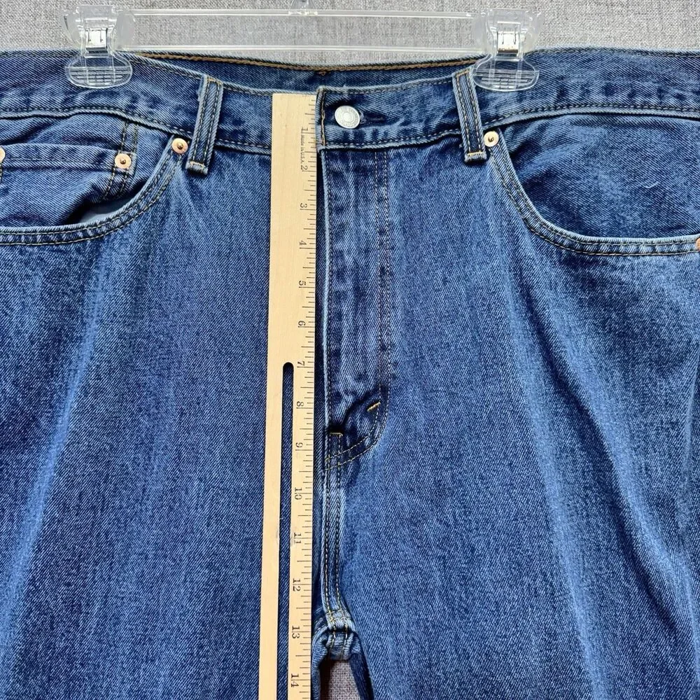 Levi's 505 Jeans Men's 40x32 Regular Fit Straight Leg Blue Denim